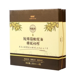 甘肃陇南陇锦园特级初榨橄榄油纯天然零添加250ml/瓶X4瓶
