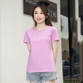 2021夏季新款纯棉圆领女短袖T恤衫NZBZ-W-042