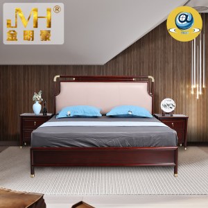 家具家居实木红木新中式现代中式全屋定制整木固装1.8简约轻奢主卧床