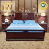 家具家居实木红木新中式现代中式全屋定制整木固装1.8米卧室简约大床